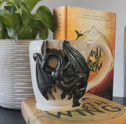 Dragon Mug- Black and White